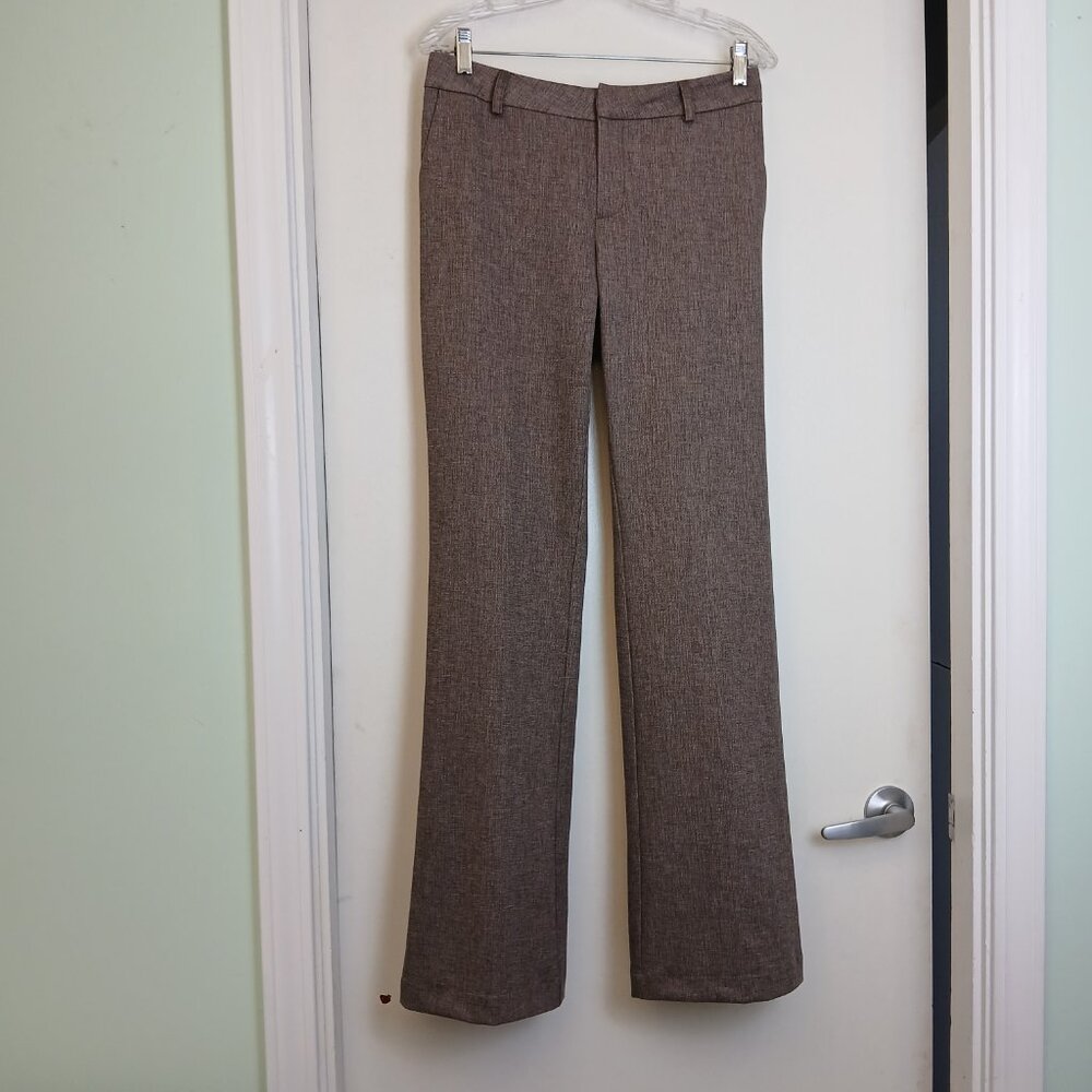 Kut from the Kloth Brown Flare Flat Front Dress / Business Casual Pants Sz 8